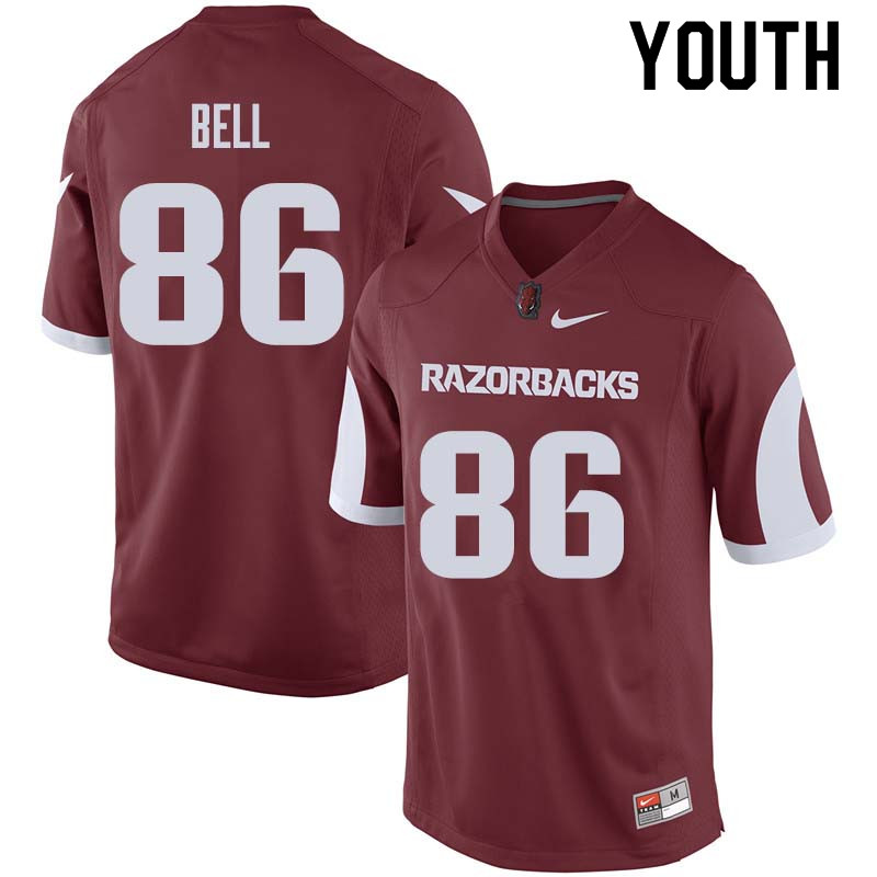 Youth #86 Jamario Bell Arkansas Razorback College Football Jerseys Sale-Cardinal
